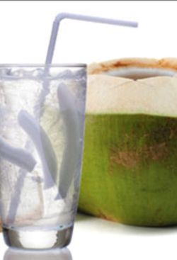 Coconut water (fresh) 1$ a coconut