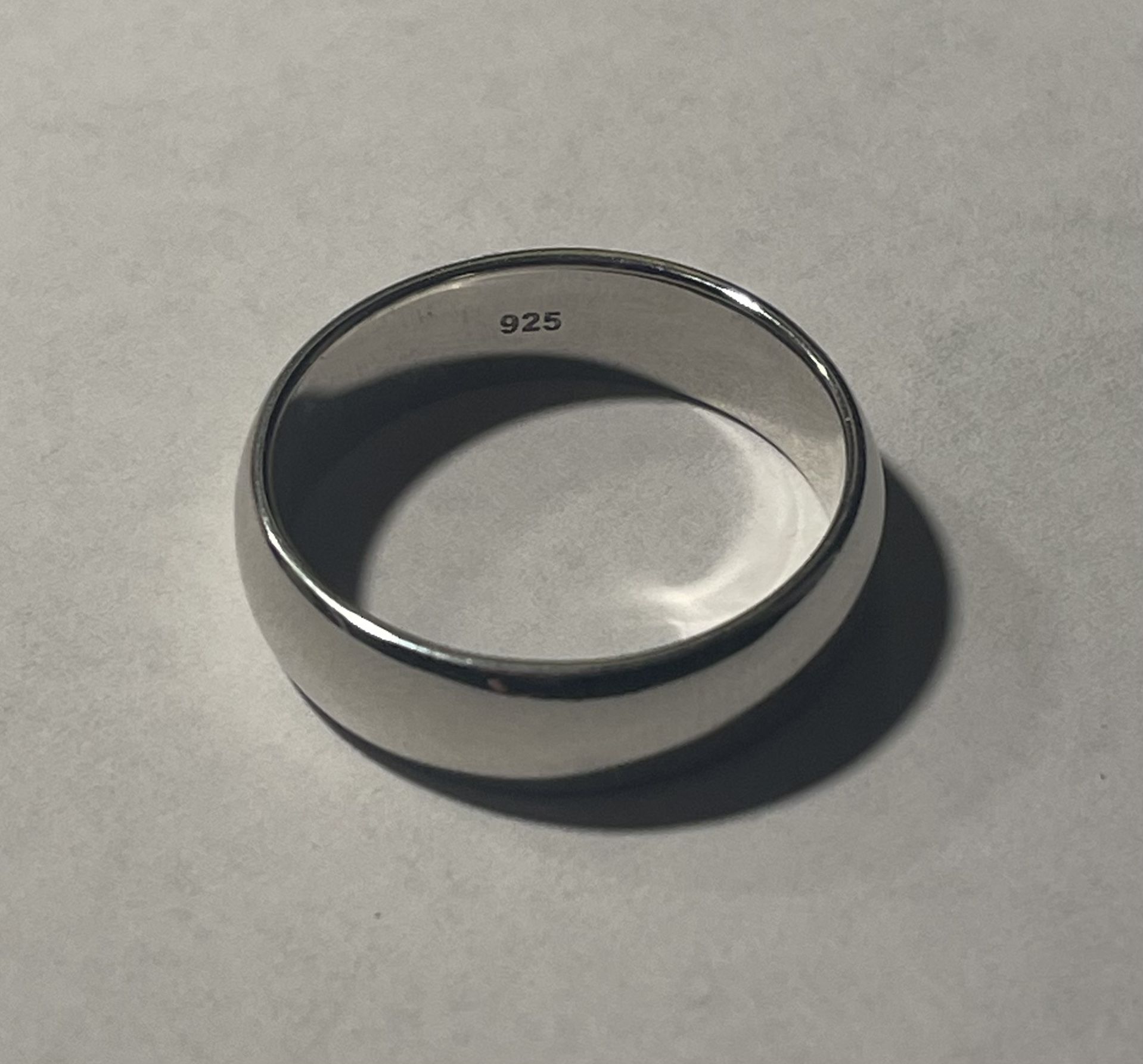 925 sterling silver band ring size 11