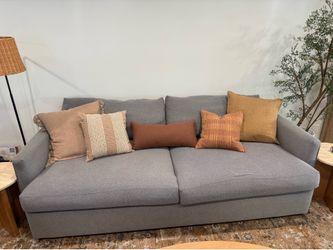 Modern Oversized Deep Lounge Couch Sofa – Gray – 93”