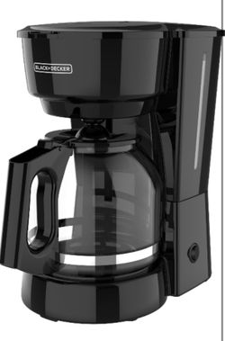 BLACK+DECKER 12-Cup Coffee Maker with Easy On/Off Switch, Easy Pour, Non-Drip Carafe with Removable Filter Basket, Vortex Technology, Black