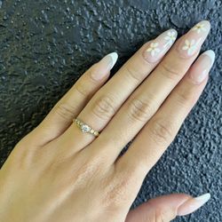 Anillo De Mujer De Diamante De Oro 14k / Womens 14k Gold Ring With Diamond 