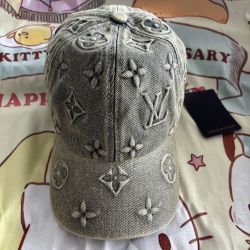 Denim Monogram Cap 