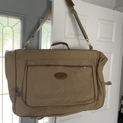 Ford Garment Suitcase Bag Ford Eddie Bauer Canvas Khaki Garment Suit Luggage Travel Bag Folding Hanging