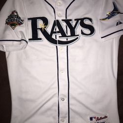 Carl Crawford Tampa Bay Rays 2008 Series Whit Home Men’s Jersey 