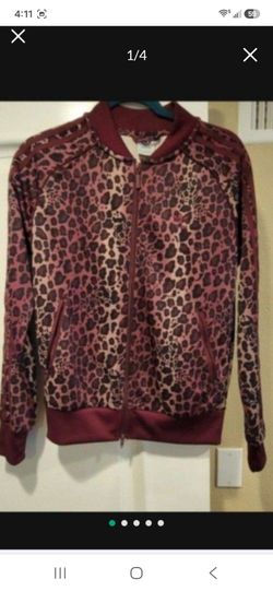 Addidas zipup animal print  jacket