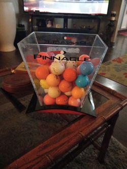 Pinnacle Golf Ball Display And Golf Balls