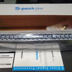 Samson S-Patch Plus 48-point Balanced Patchbay, New Open Box