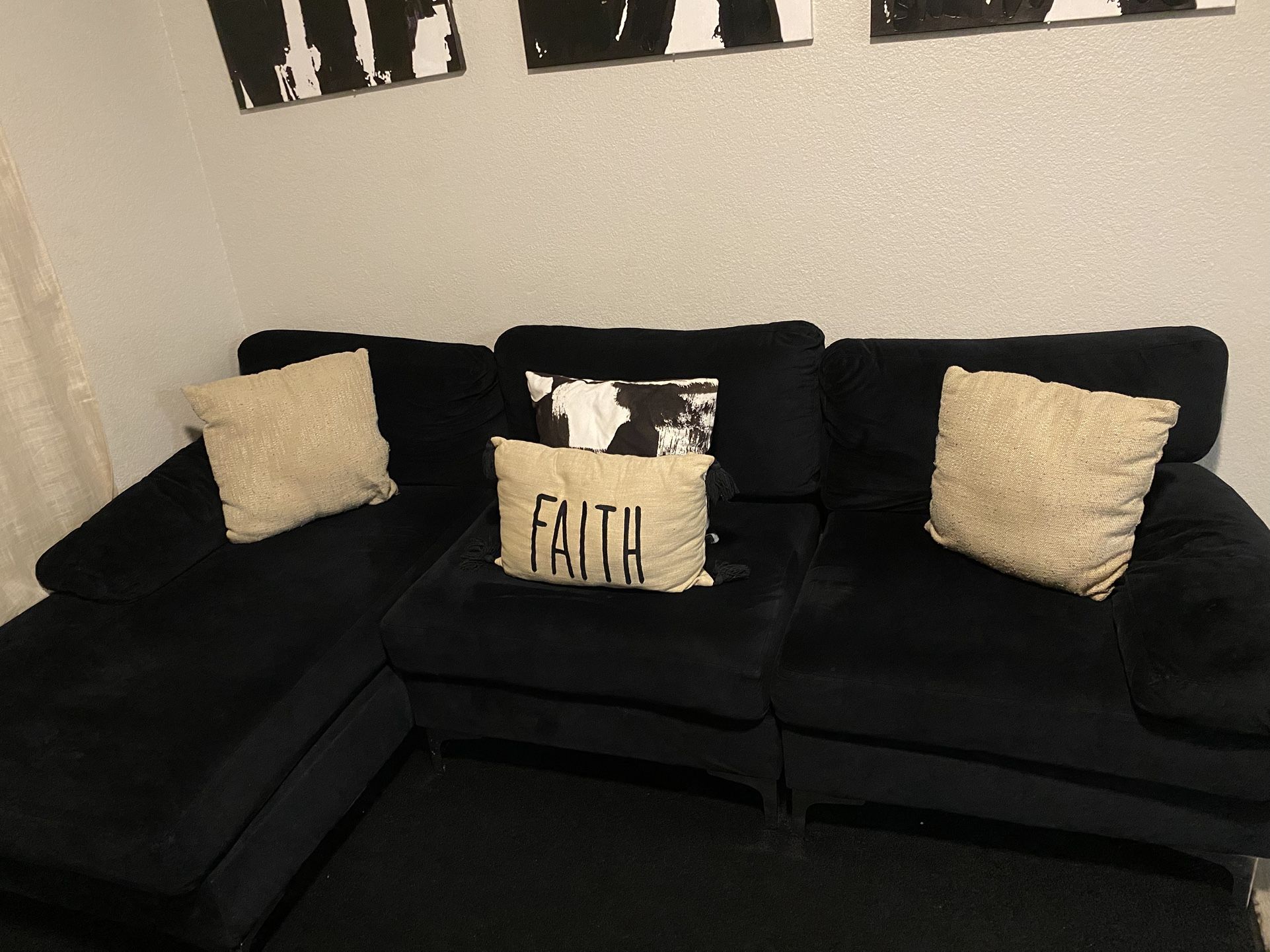 Black Sectional