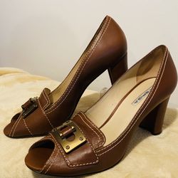 Via Spiga~Brown leather pumps