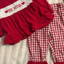 Baby Girl Valentines Outfit 