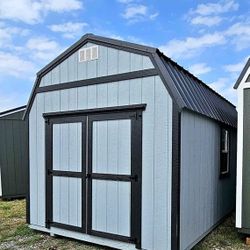 🛠️(InStock!!️)🤝📲10x16 Lofted Barn Shed W/ Workspace | Rent-To-Own