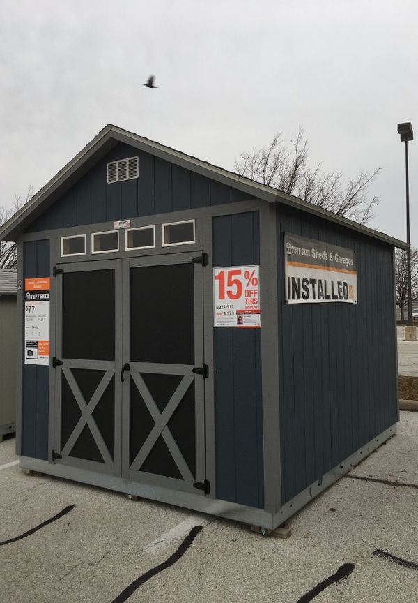 Tuff Shed Installed The Tahoe Series Tall Ranch 8 Ft X 12 Ft X 8 Ft 6 In Painted Wood Storage Building Shed Tahoe 8x12 E The Home Depot