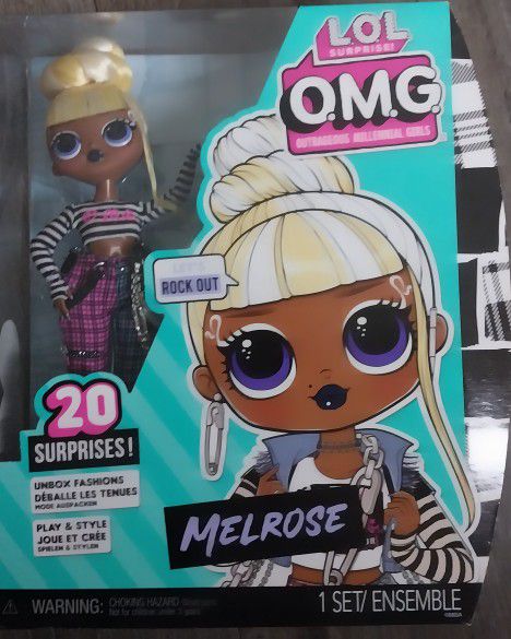 L.O.L. Surprise! OMG Melrose Fashion Doll with 20 Surprises Including Accessories in Stylish Outfit, Holiday Toy Great Gift for Kids Girls Boys Ages 4