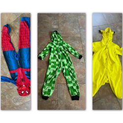 3 set of pajamas, used but still in good condition, no holes, size 8