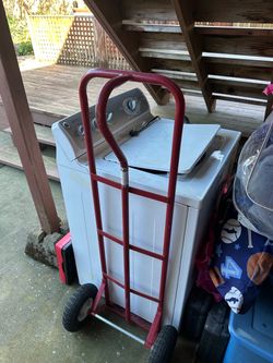 Scrap metal, washing machine WORKS, bike needs work, rack and utility sink.