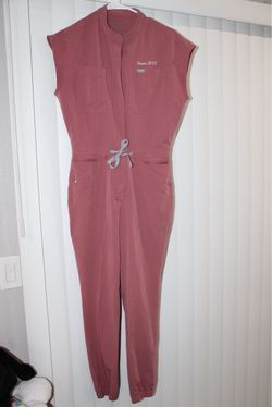 FIGS XS Rafaela Scrub Jumpsuit Mauve