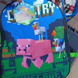 Kids /Mine Craft  Backpack