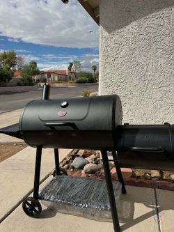 New assembled Char-Griller Offset Smoker Charcoal Grill
