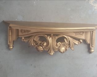 Ornate Gold  Wall Shelf