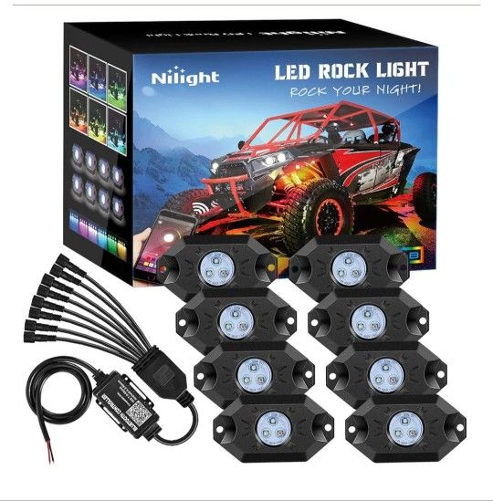 Nilight RGB LED Rock Lights