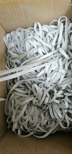 1/4" White Elastic For Bathing Suits