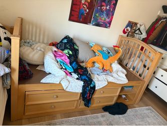 Wood bed - bunk bed