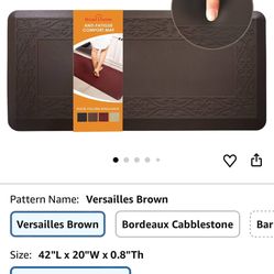 (2) Anti-Fatigue Gray Comfort Gel Mats, 20” x 42” / PRICE IS FOR BOTH 