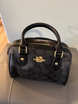 Black Signature Canvas Mini Rowan
