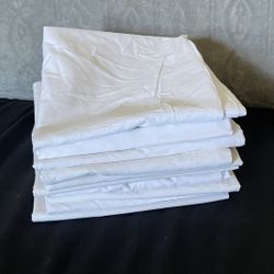 10 White Pillows Cases For $5 Size Regular 