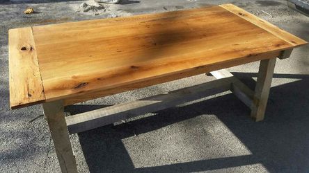 Rustic hand crafted farmhouse table tables barnwood lumber