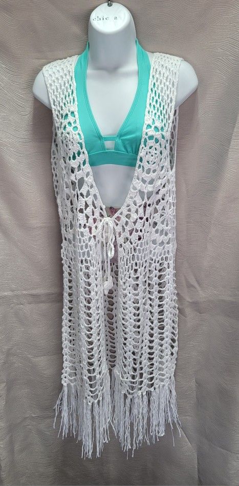 Bathing Suit Crochet Boho Beach Cover Up