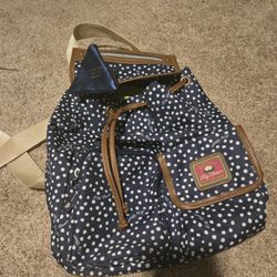 NEW Lily Bloom Polka Dot Cinch Backpack