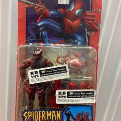 Marvel 2004 Toy Biz Spider Man Carnage New w/ Spider Trapping Action / New