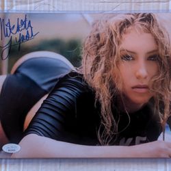 Nikkita Lyons signed 8x10 photo JSA COA WWE AEW