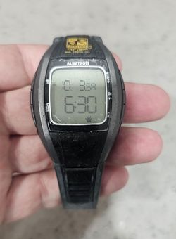 Albatross digital sports watch featuring an Army ROTC "Leadership Excellence - Start Strong" logo

New