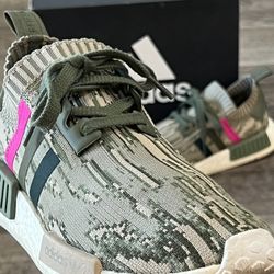 Wmns nmd_r1 primeknit top 'green glitch camo'