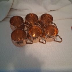 Copper Mugs - all 6 For $15
