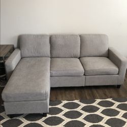 Light Gray Modern Sectional Sofa