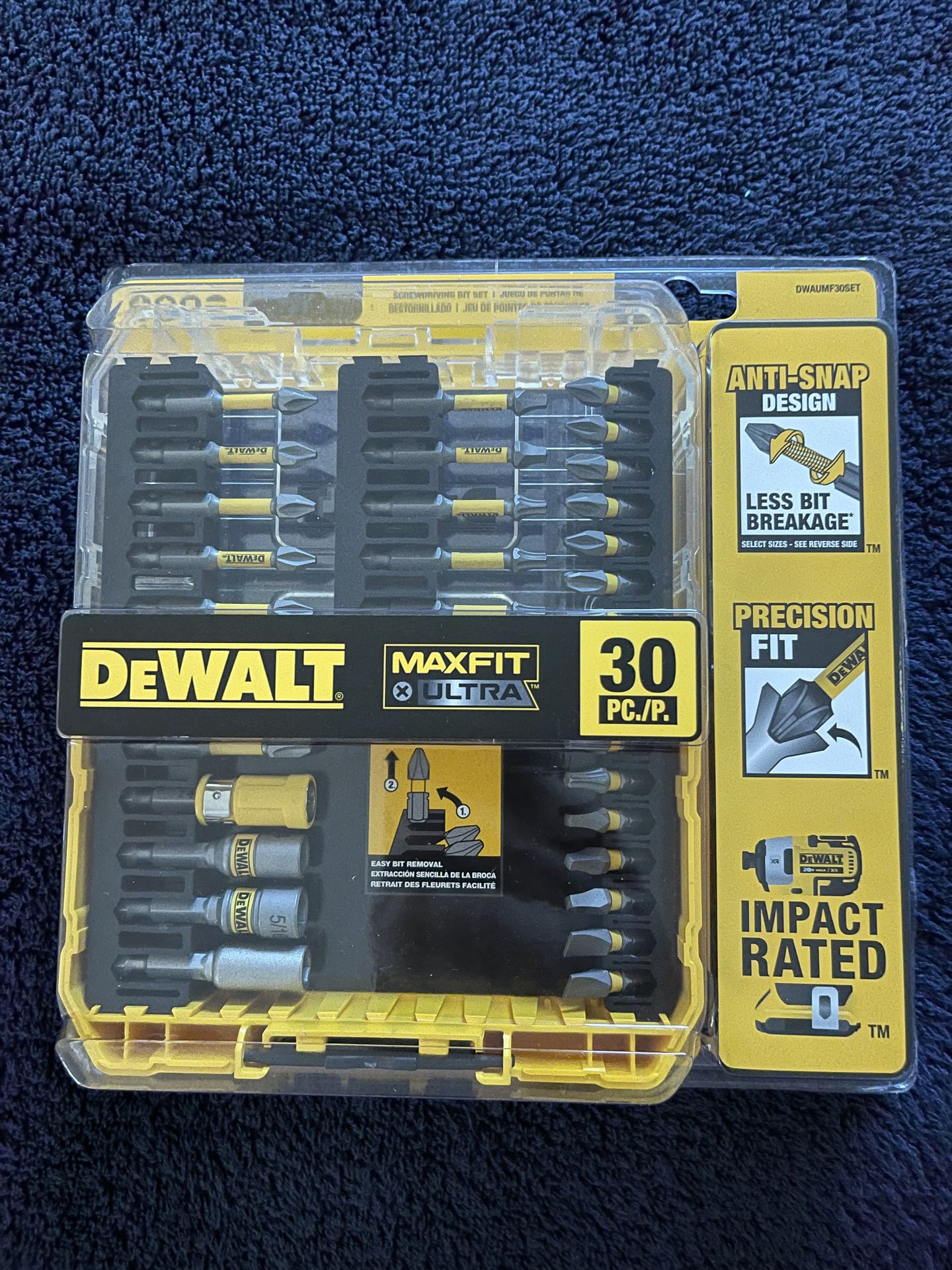 DEWALT MAXFIT ULTRA 1/4 in. Hex Steel Screwdriving Bit Set (30-Piece ...