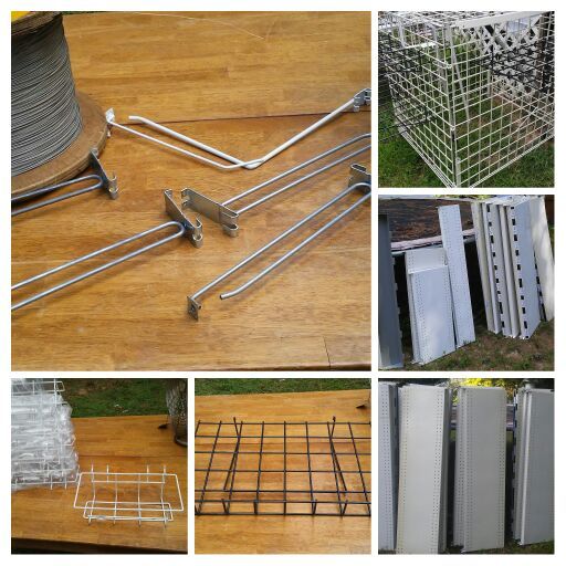 Shelves, Racks, Arms, Big Rolling Wire Bin