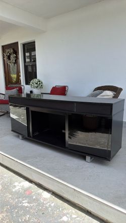 TV stand with speakers
