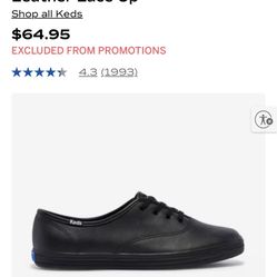 Leather Black Keds Champion 