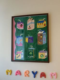 Juice Themes Colorful Wall Painting