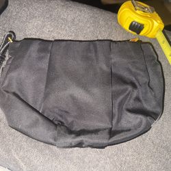 Designer Black Silk Handbag