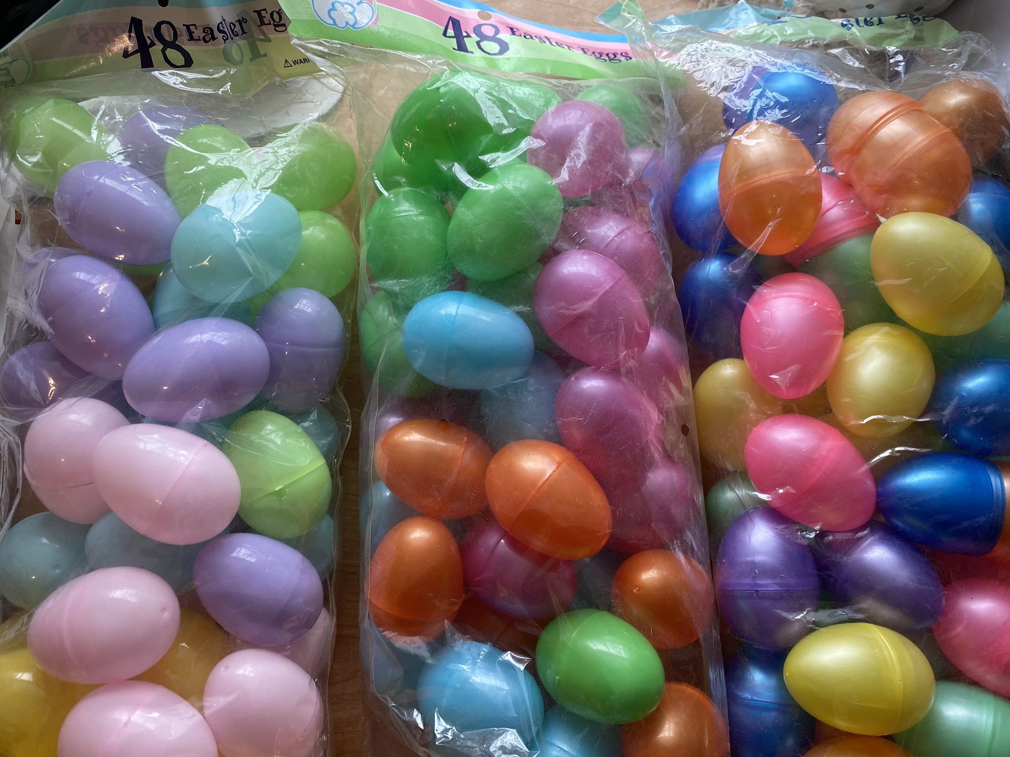 144 New Plastic Easter Eggs