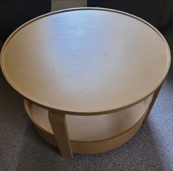 Wood coffee table