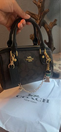 Coach Mini Rowan Signature Canvas Satchel