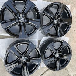 New Toyota Highlander Rims 18” OEM Factory Wheels Rines Nuevos New Gloss Black Powder Coated ( Exchange Available )( Cambio Disponible ) Sienna Tacoma