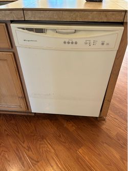 White Frigidaire dishwasher
