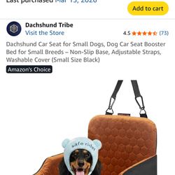 Dog Car Seat For Sale